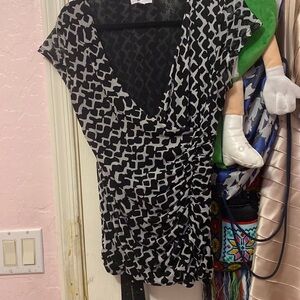 Black and White shirt WORN ONCE